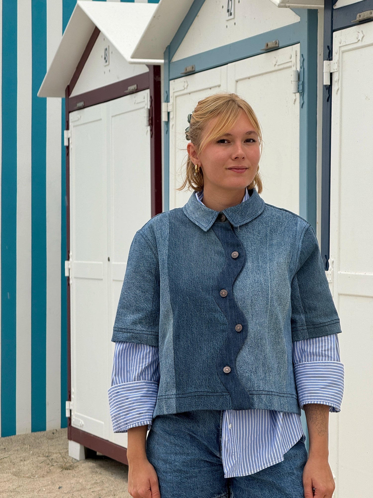 La veste en jean Vague 100% upcyclée